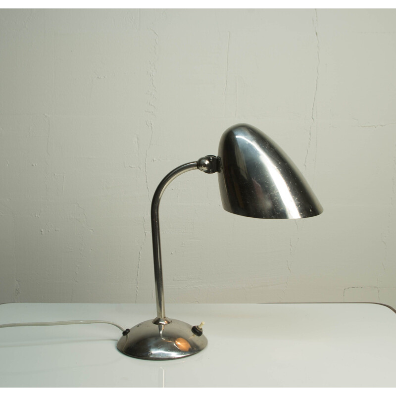 Vintage chrome table lamp by Franta Anyz, 1930s