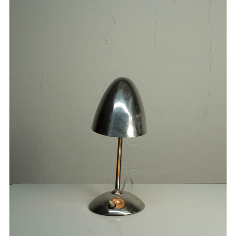 Vintage chrome table lamp by Franta Anyz, 1930s