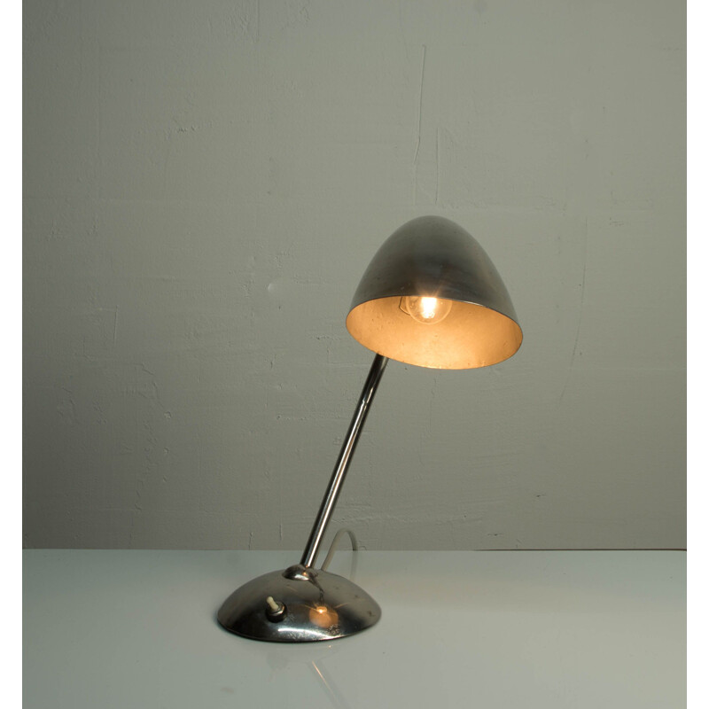 Vintage chrome table lamp by Franta Anyz, 1930s