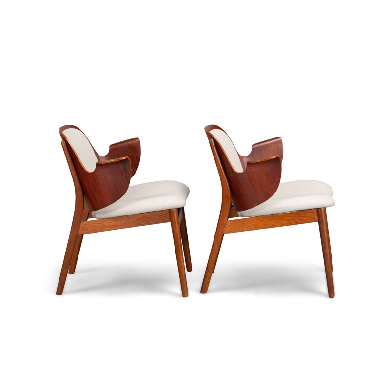 Set of 2 vintage teak armchairs by Arne Hovmand Olsen for Bramin Møbler, 1960s