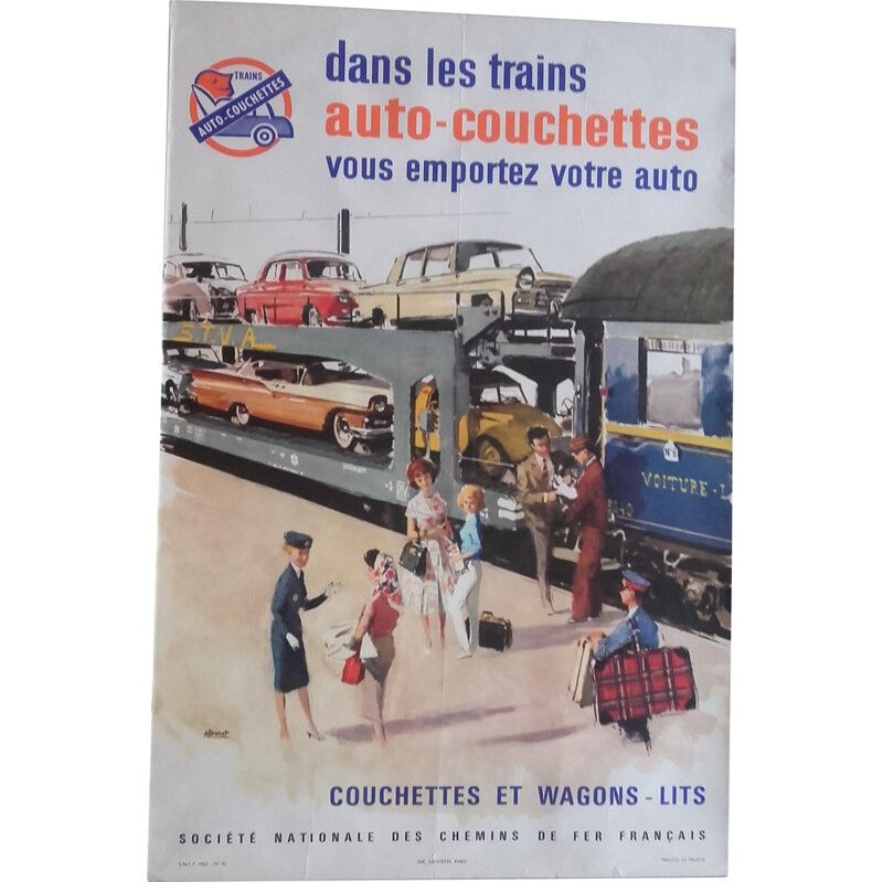 Vintage SNCF company poster - 1967