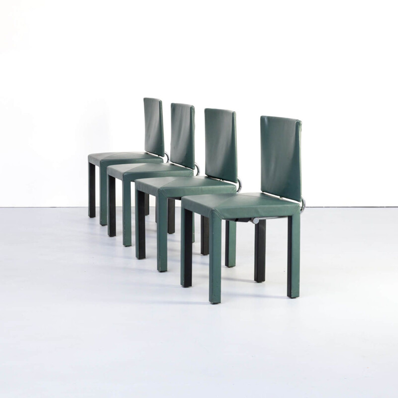 Ensemble de 4 chaises vintage "arcadia" de Paolo Piva pour le BB, Italie, 1990