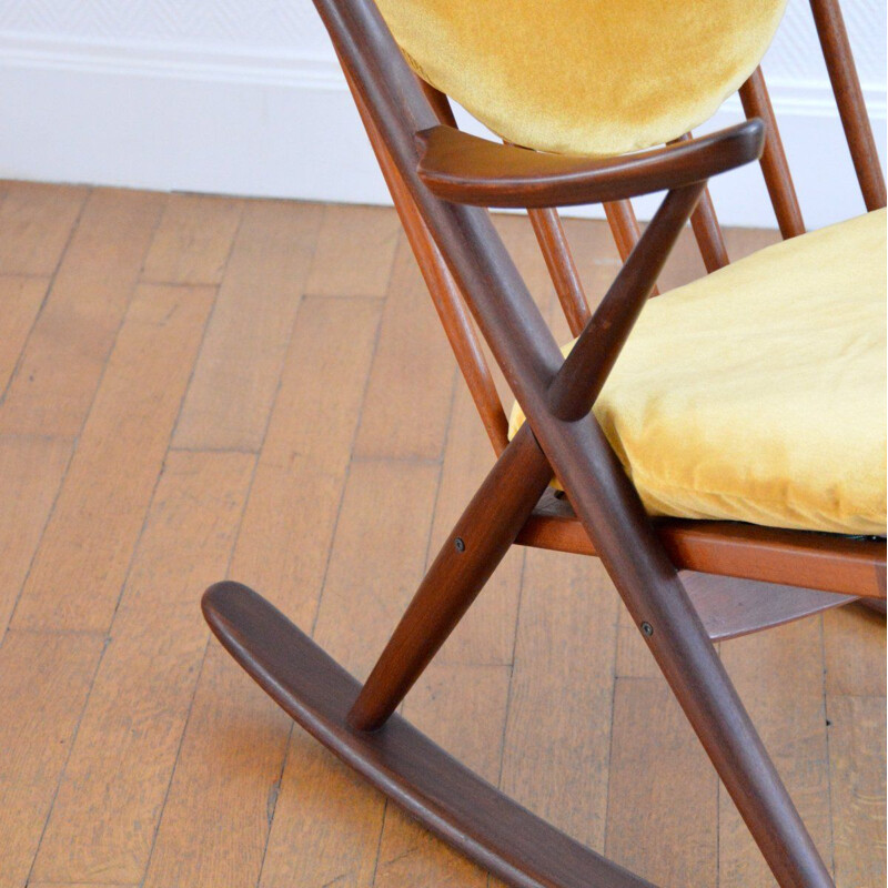 Vintage rocking chair by Frank Reenskaug for Bramin, 1960