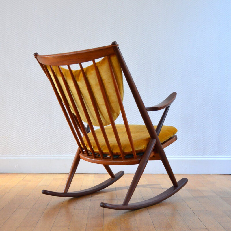 Vintage rocking chair by Frank Reenskaug for Bramin, 1960