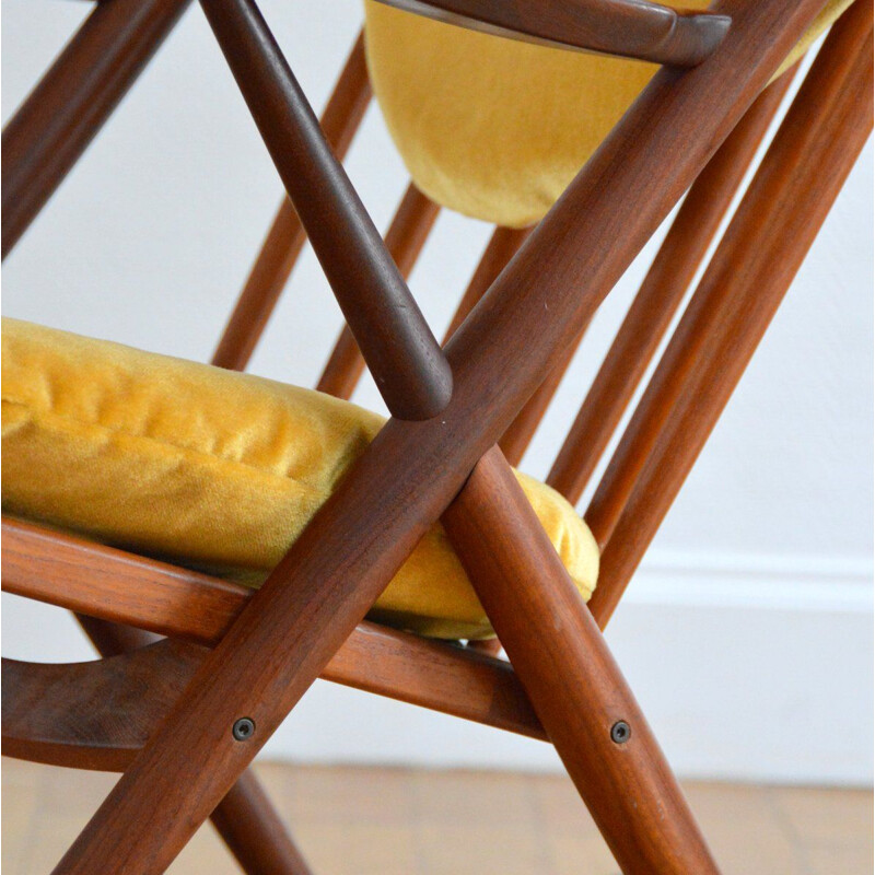 Vintage rocking chair by Frank Reenskaug for Bramin, 1960