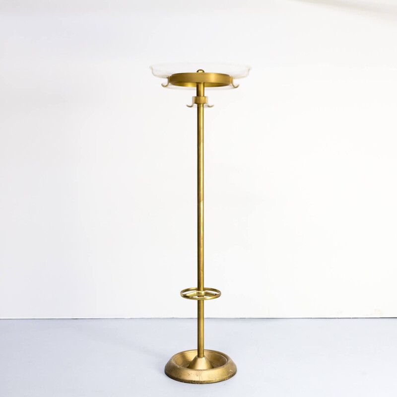 Vintage rotatable brass coat rack, 1960s