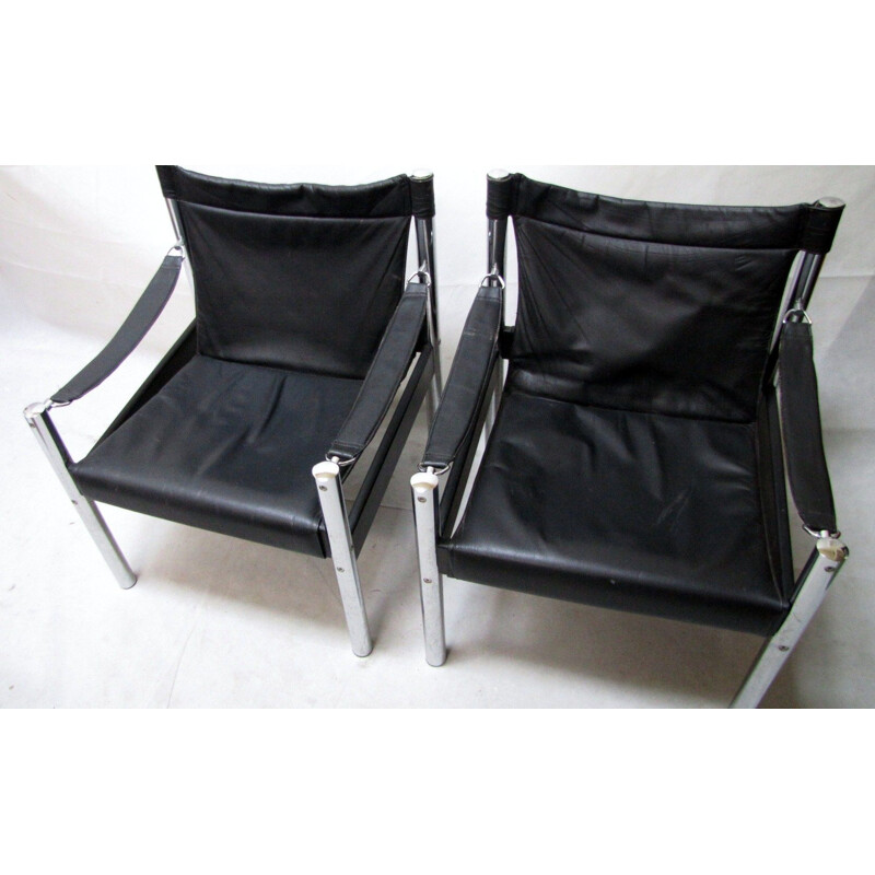 Ensemble de 2 fauteuils vintage de Johanson Design par Bârje Johanson, Suède, 1970