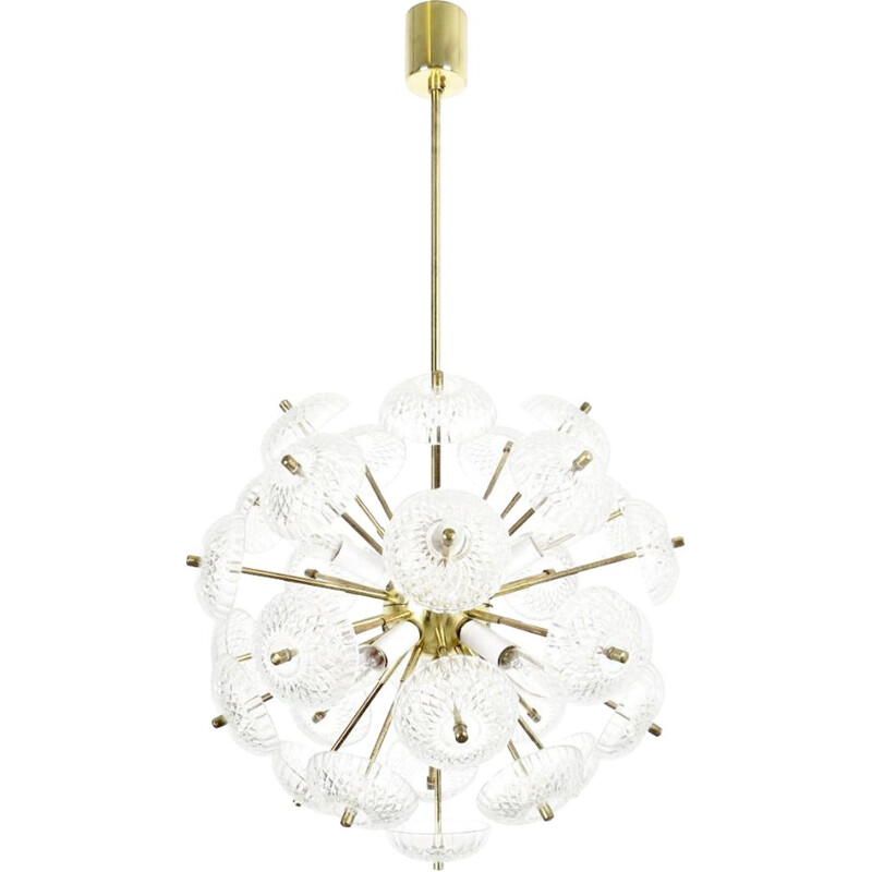 Vintage chandelier by Kamenicky Senov, 1970