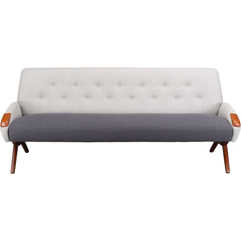 Grey danish sofa by Johannes Andersen for CFC Silkeborg, 1960s