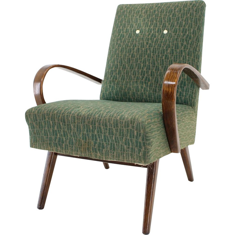Paire de fauteuils Vintage par Jindrich Halabala 1960 