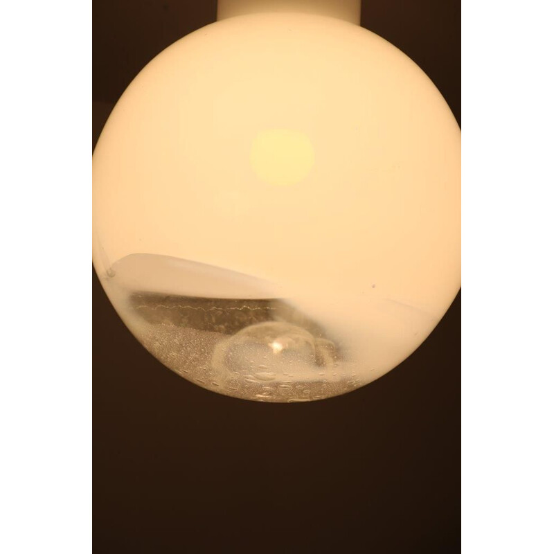 Lámpara de techo vintage de cristal de Harrachov, República Checa 1970
