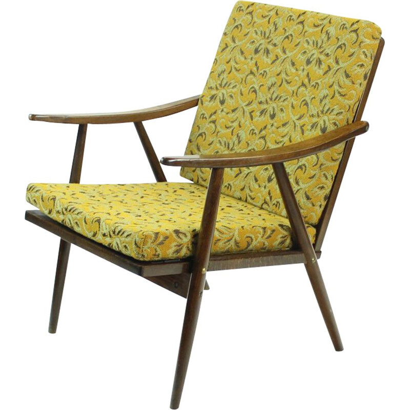 Vintage fauteuil van Ton, Tsjecho-Slowakije 1960