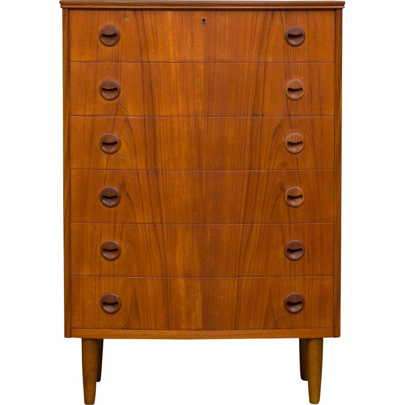 Vintage Kai Kristiansen teak chest of drawers 1960