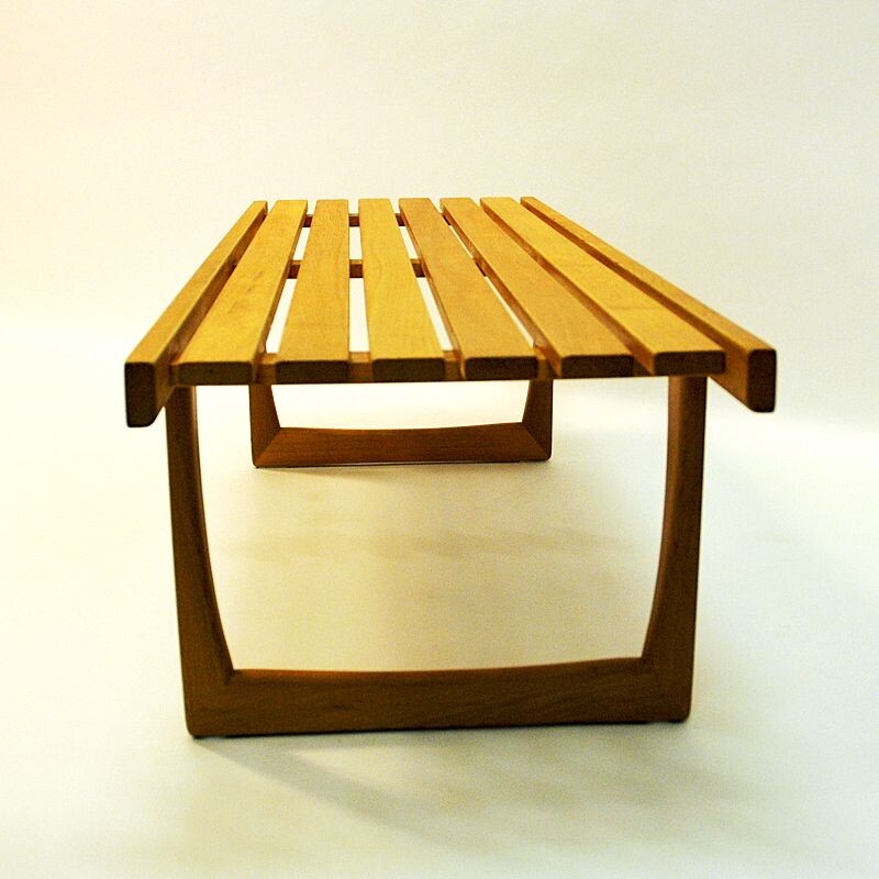 Vintage Tokyo oak bench by Yngvar Sandström for NK, 1964