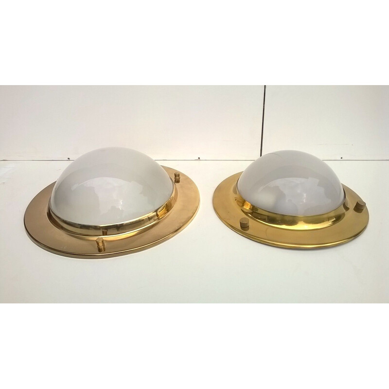 Set of 2.vintage wall lights by Luigi Caccia Dominioni for Azucena, 1956