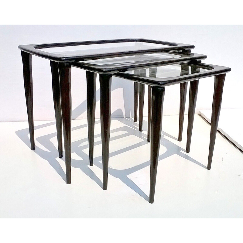 Vintage nesting tables by Ico Parisi for De Baggis,1950s