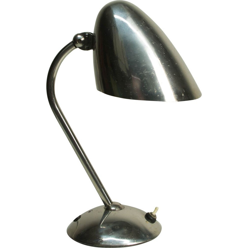 Vintage chrome table lamp by Franta Anyz, 1930s