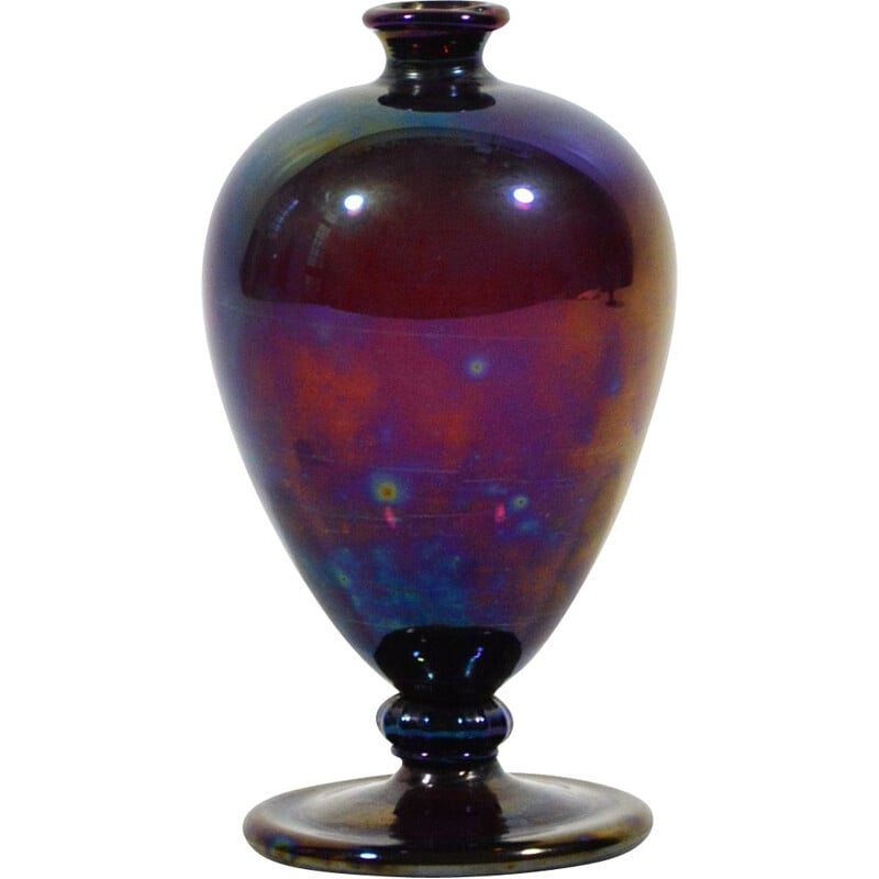 Vintage veronese vase by Vittorio Zecchin For V.S.M. Cappellin Venini & C., 1920s