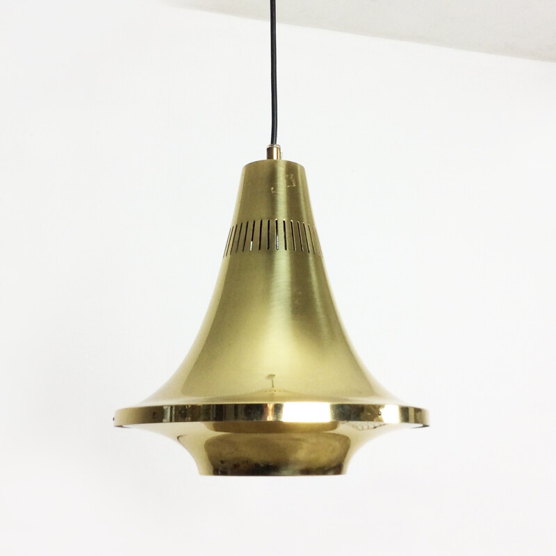 Scandinavian ceiling lamp in brass, Hans AGNE JAKOBSSON - 1960s