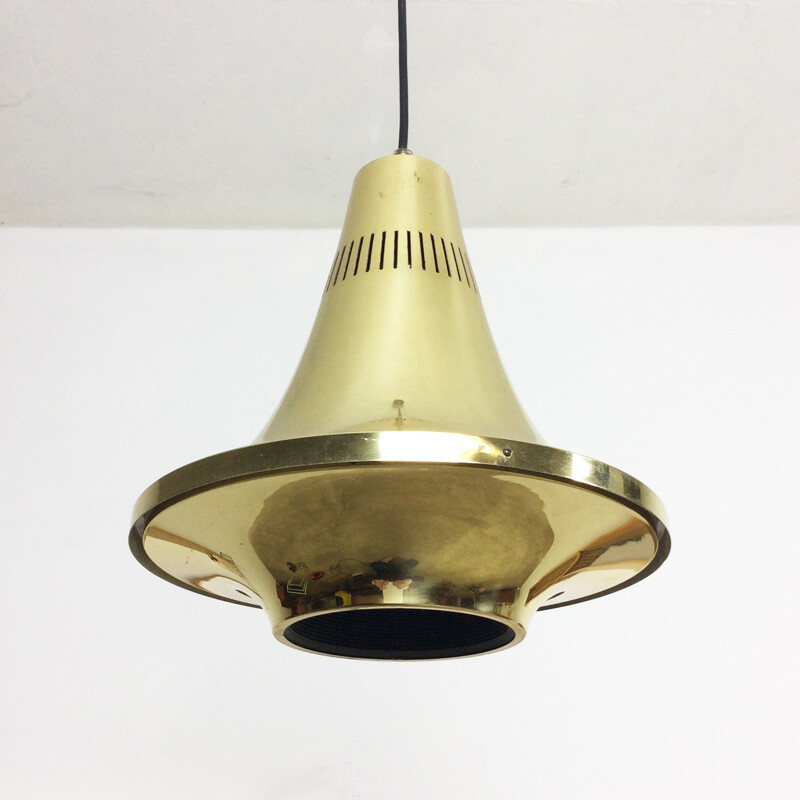 Scandinavian ceiling lamp in brass, Hans AGNE JAKOBSSON - 1960s