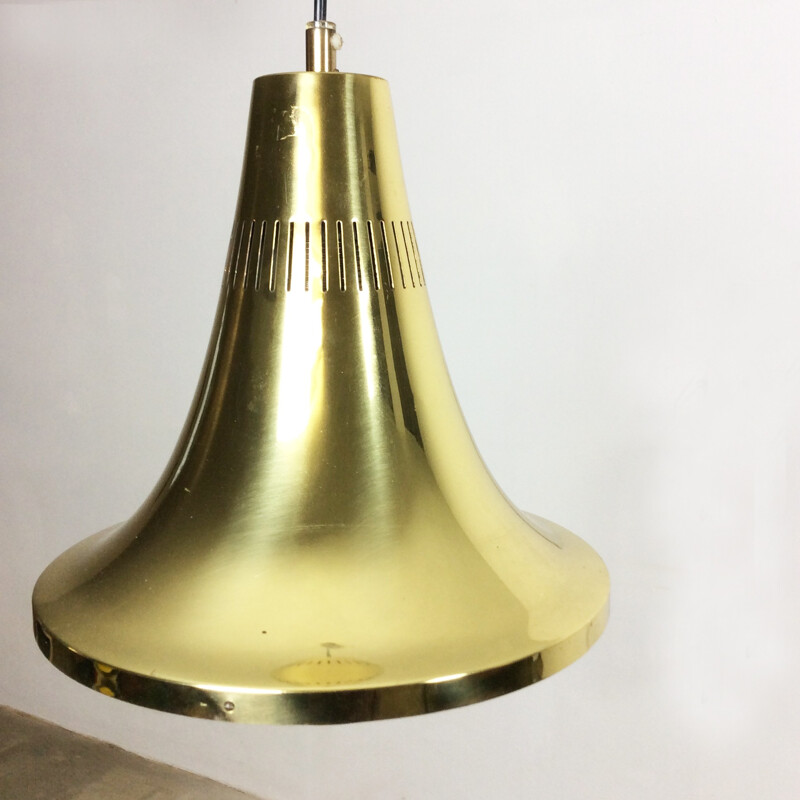 Scandinavian ceiling lamp in brass, Hans AGNE JAKOBSSON - 1960s