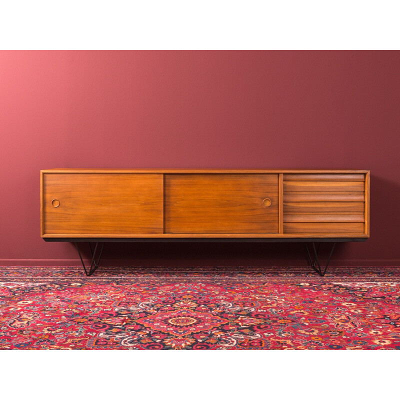 Walnut vintage sideboard, 1950s