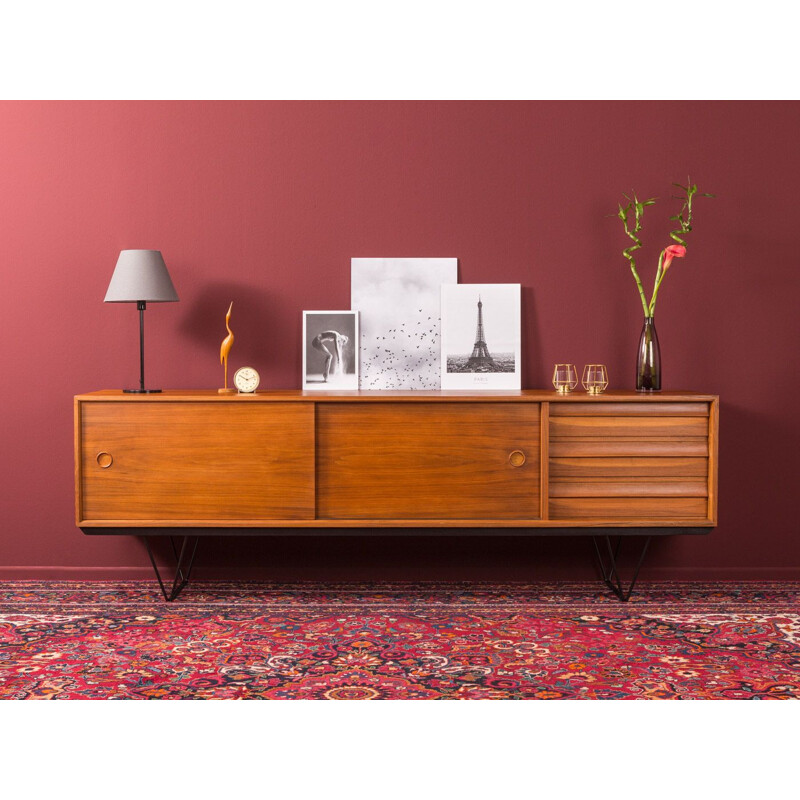 Walnut vintage sideboard, 1950s