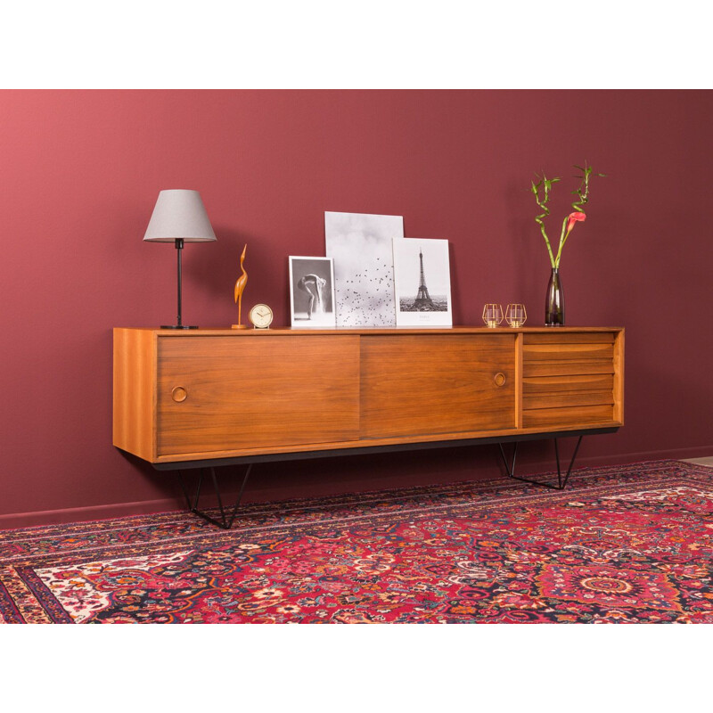 Walnut vintage sideboard, 1950s