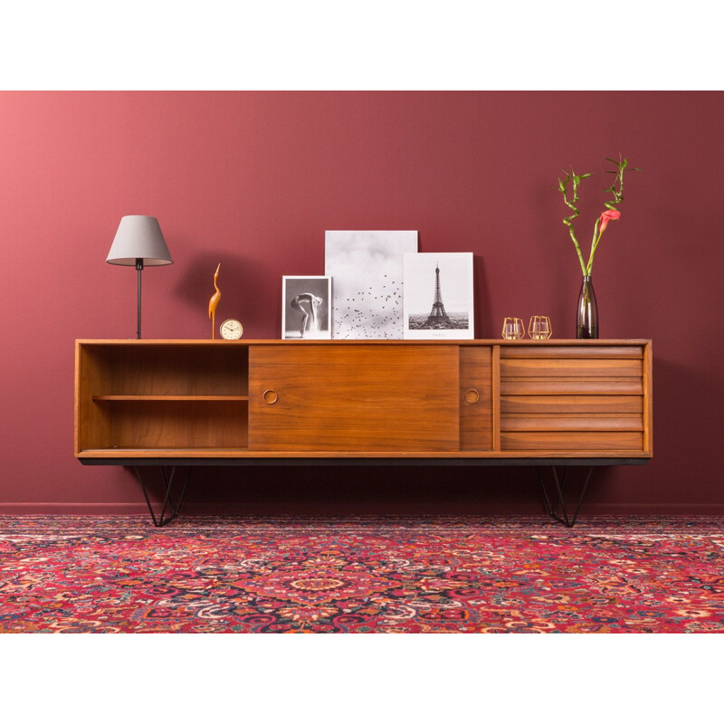 Walnut vintage sideboard, 1950s