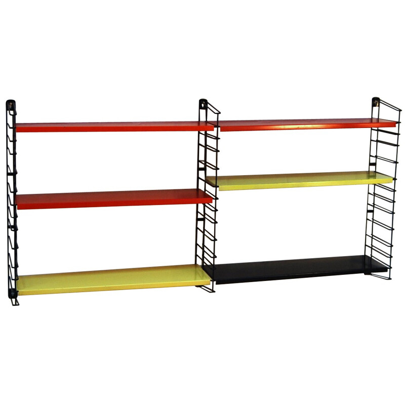 Modular wall shelf, DEKKER - 1950s 