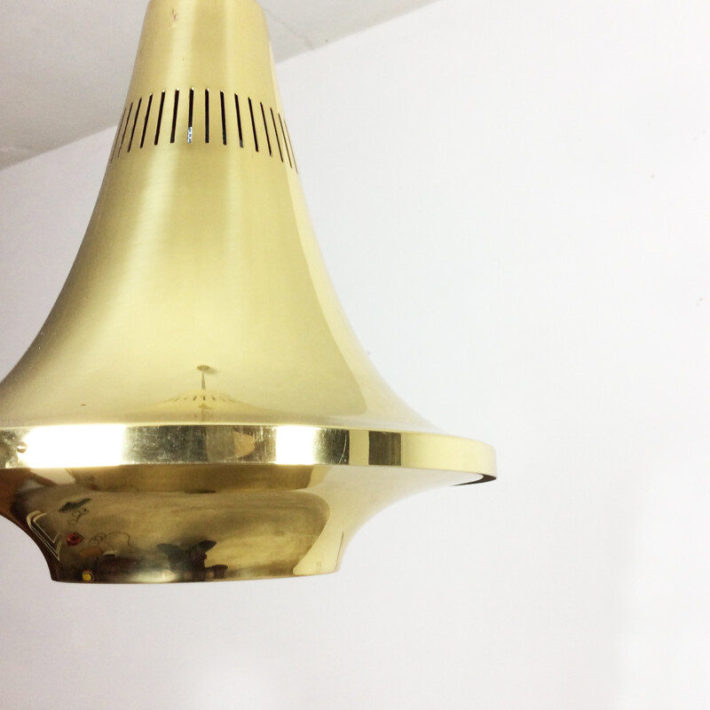 Scandinavian ceiling lamp in brass, Hans AGNE JAKOBSSON - 1960s