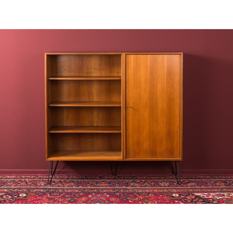 Walnut vintage chest of drawers, 1950s