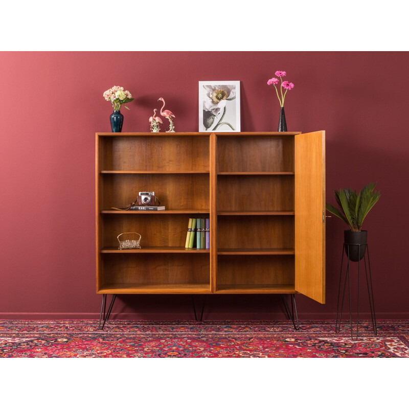 Walnut vintage chest of drawers, 1950s