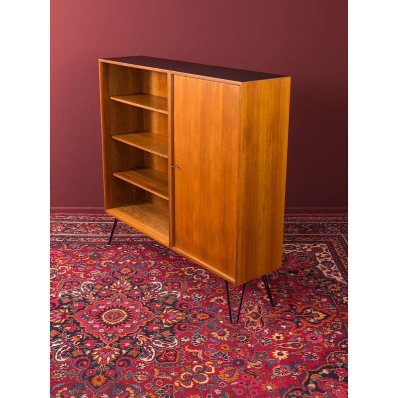 Walnut vintage chest of drawers, 1950s