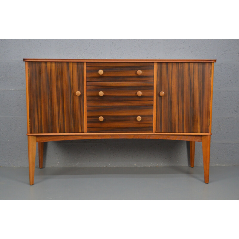 Vintage walnut sideboard By Gimson And Slater, 1950s