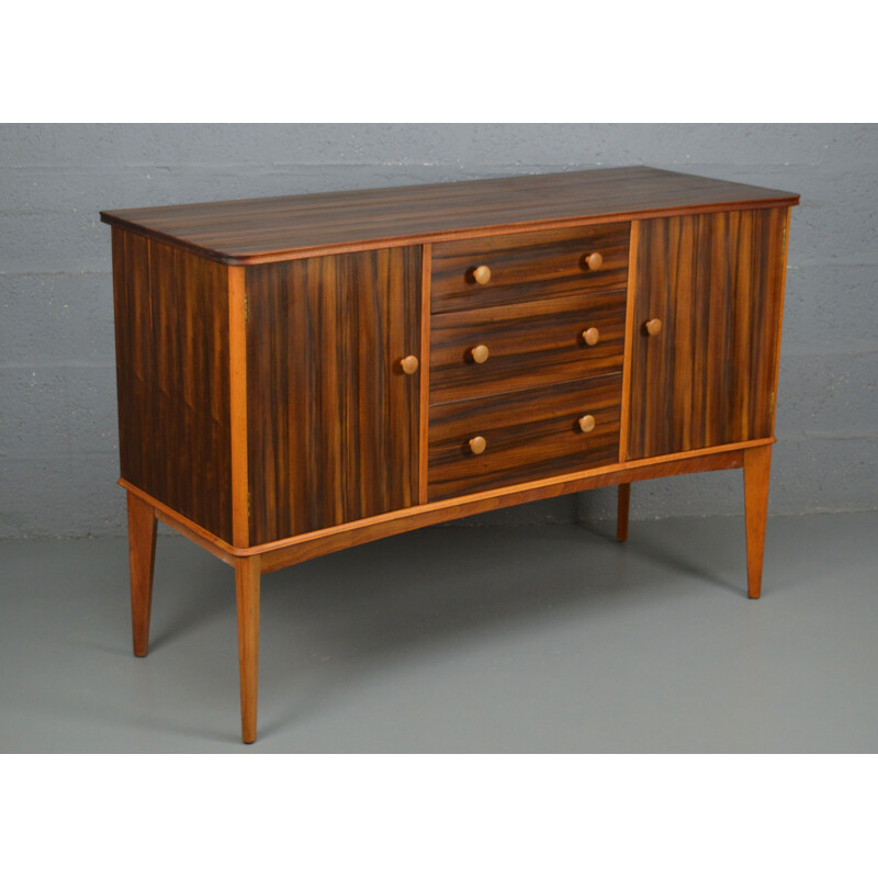 Vintage walnut sideboard By Gimson And Slater, 1950s