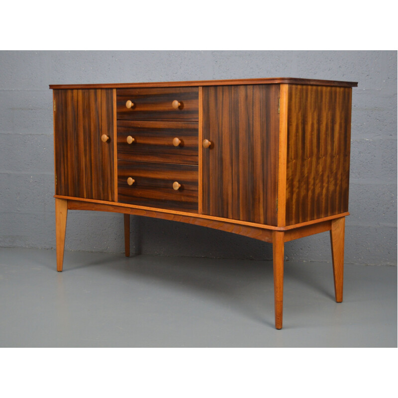 Vintage walnut sideboard By Gimson And Slater, 1950s