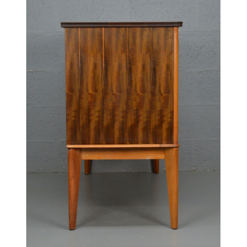 Vintage walnut sideboard By Gimson And Slater, 1950s