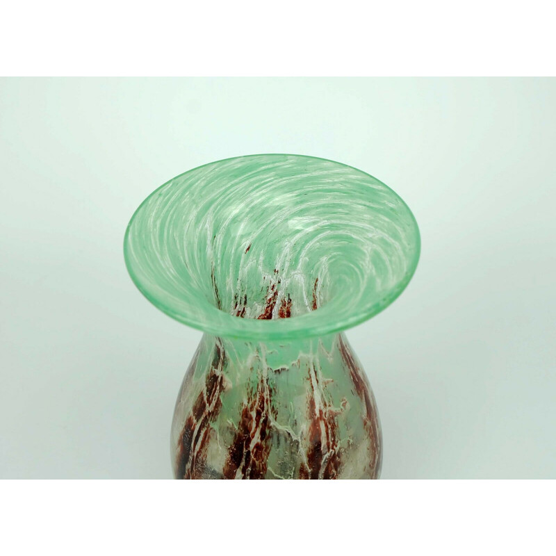 Glass vintage vase Karl Wiedmann, 1930s