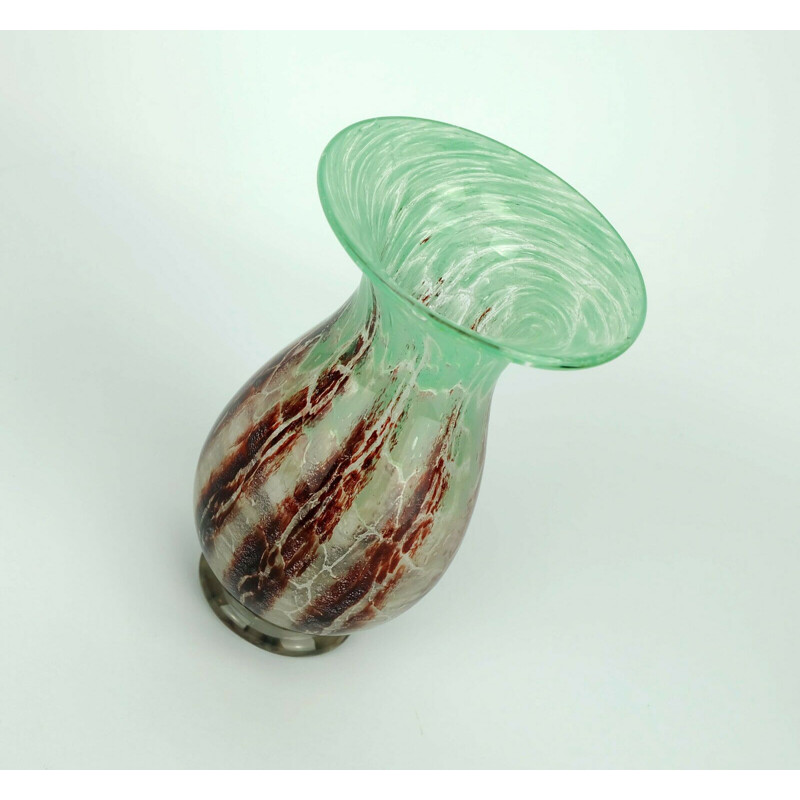 Glass vintage vase Karl Wiedmann, 1930s