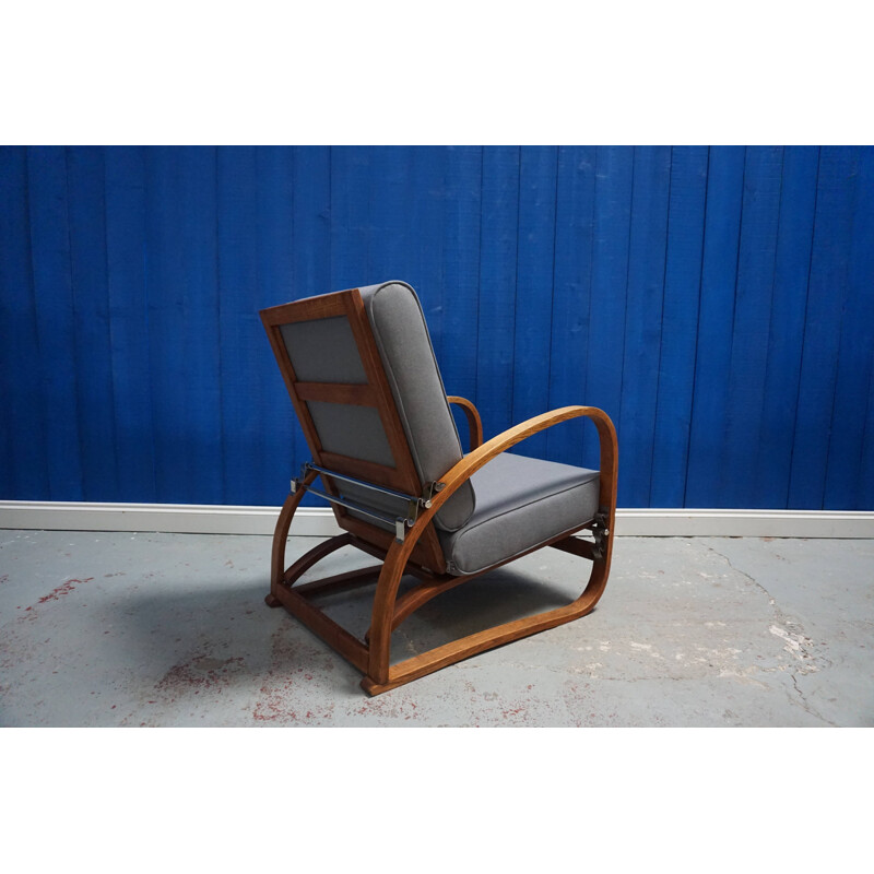 Bentwood vintage armchair by Jindrich Halabala, 1930