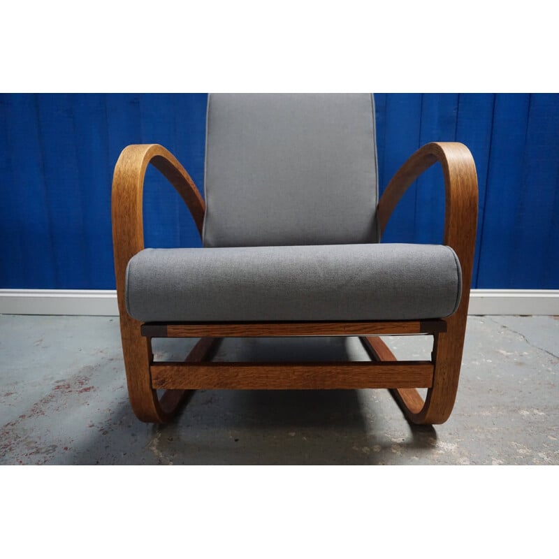 Bentwood vintage armchair by Jindrich Halabala, 1930