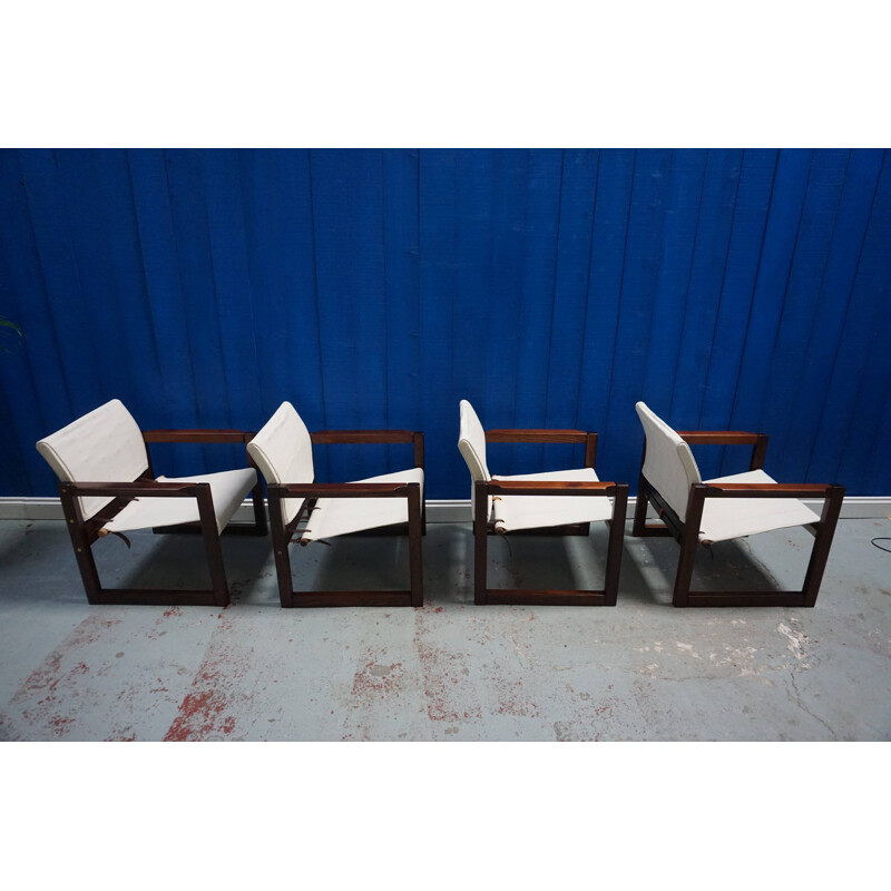 Set of 4 vintage Diana Safari armchairs by Karin Mobring for Ikea, 1972