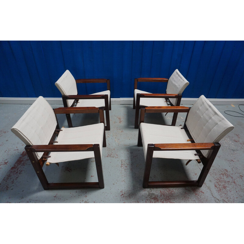 Set of 4 vintage Diana Safari armchairs by Karin Mobring for Ikea, 1972