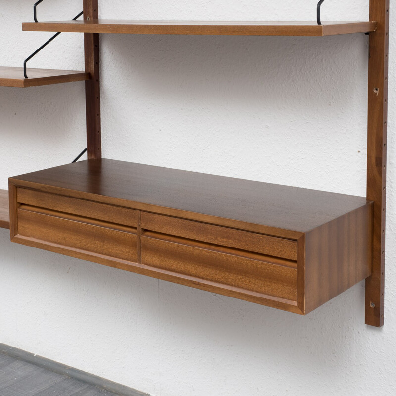 Mahogany and metal shelving system, Poul CADOVIUS - 1960