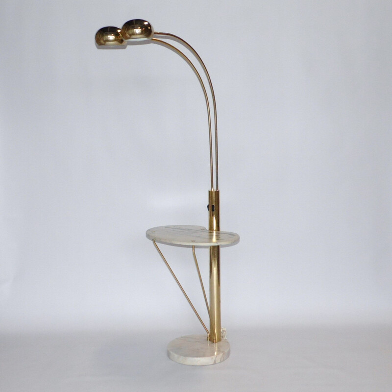 Vintage Scandinavian gold lamppost, 1980