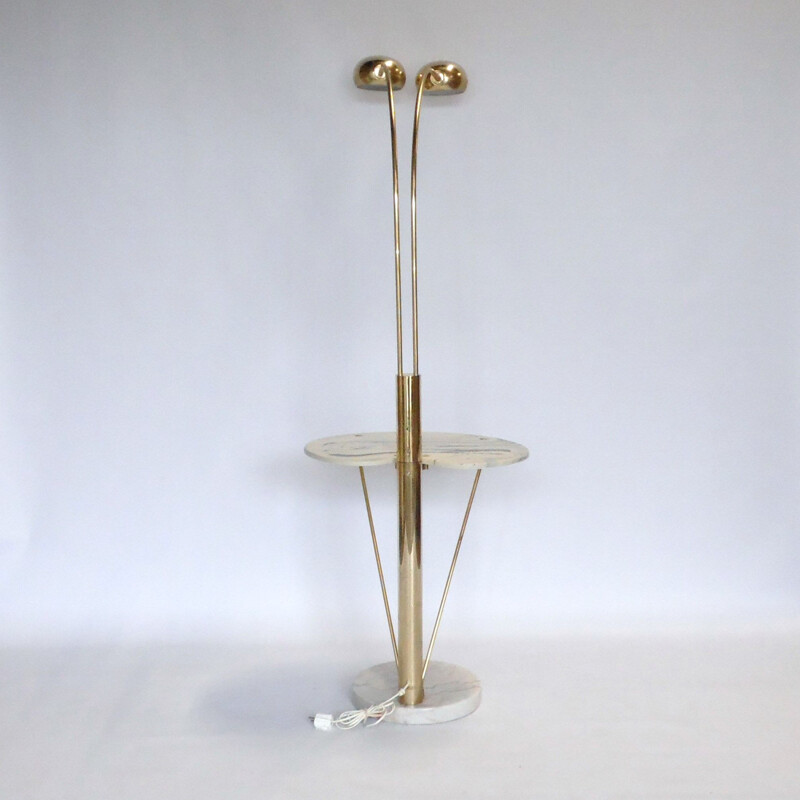 Vintage Scandinavian gold lamppost, 1980