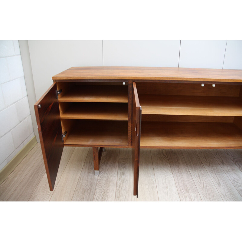 Vintage Sideboard in rosewood and aluminium by Kai Kristiansen, Denmark 1960