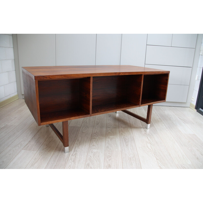 Vintage Desk EP 40 in rosewood and aluminium by Kai Kristiansen  - Denmark 1960s