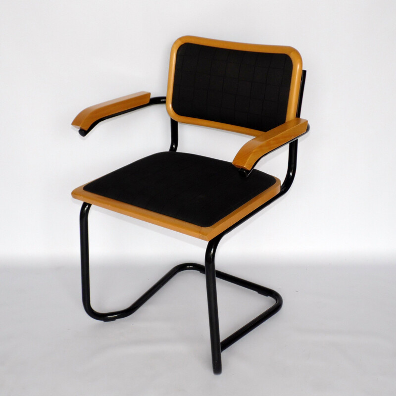 Vintage chair model black B64 by Marcel Breuer